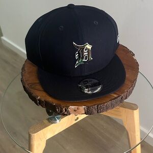 New Era Navy Blue and Camo Cap with Embroidered Detroit Tigers Logo